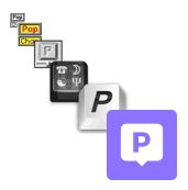 Evolution of the PopChar app icon showing its progression from early versions to the modern purple PopChar symbol used on macOS, representing the app’s long history of helping users insert special characters.